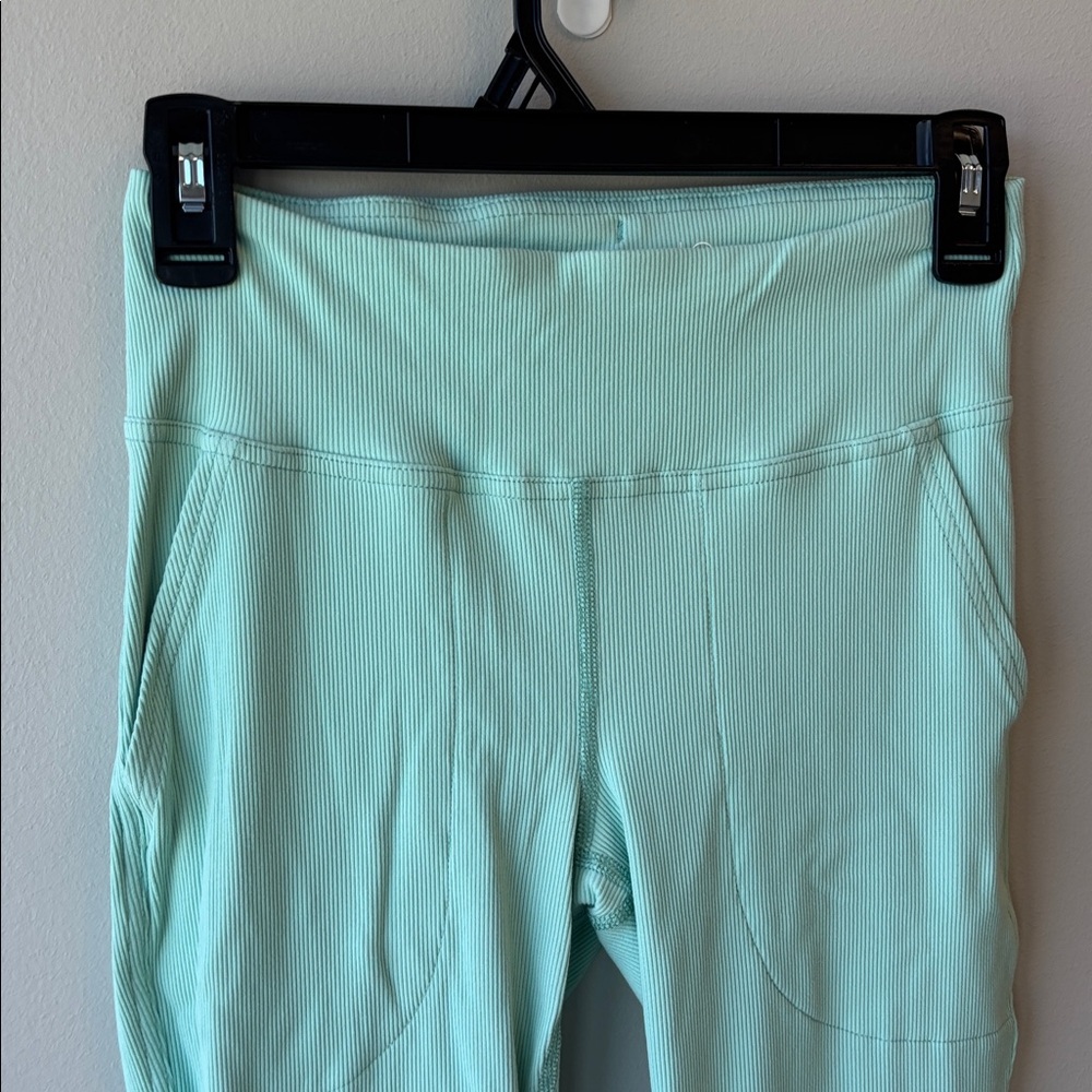 Outdoor Voices Light Green Flare Pants - Picture 2 of 5